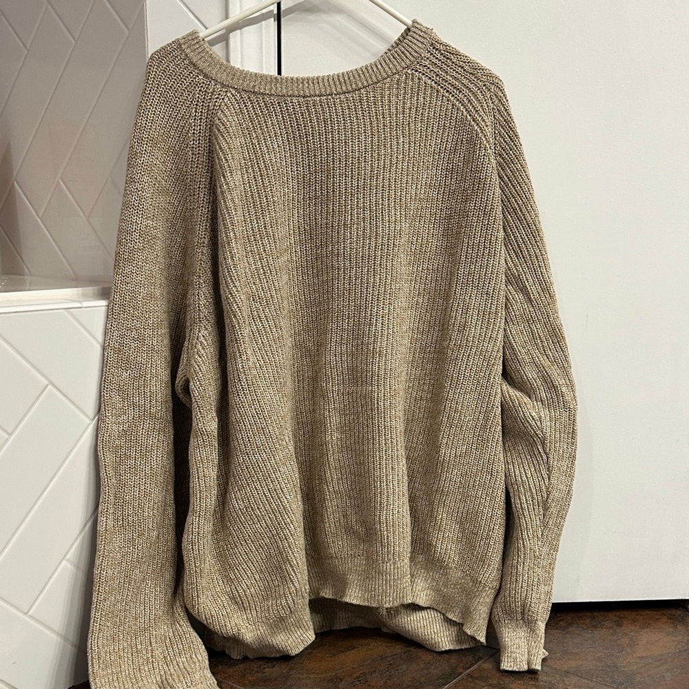 Old Navy Men's Tan Crewneck Sweater
